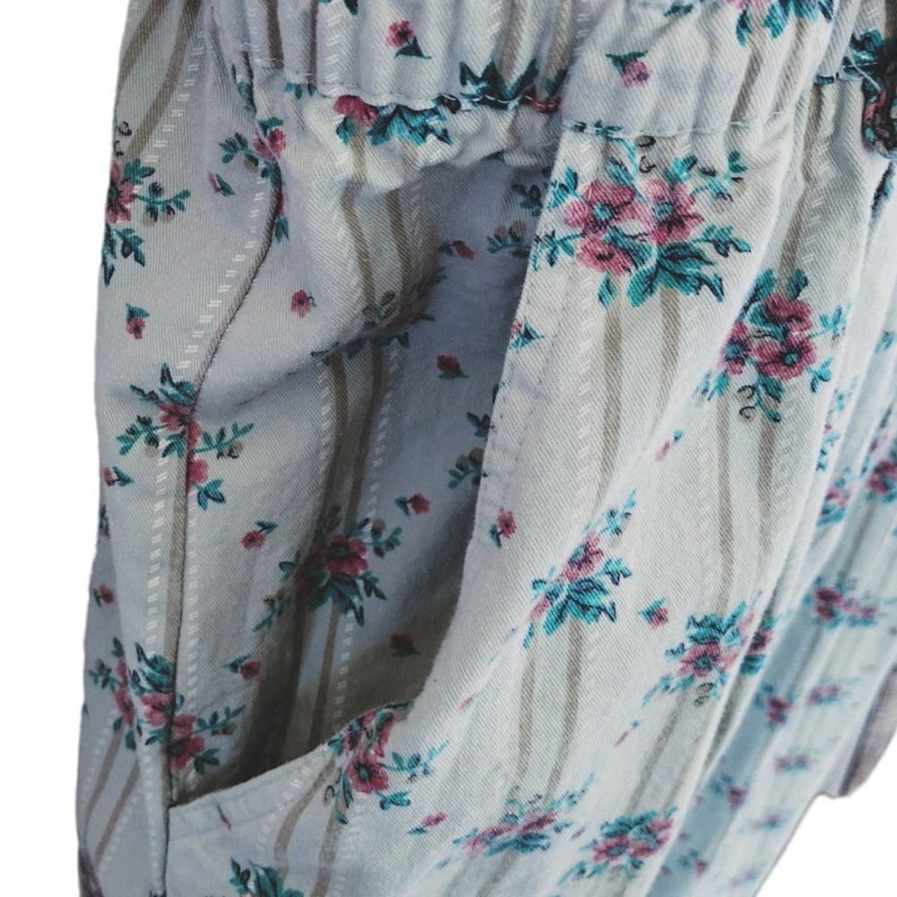 Best American Clothing Co Vintage 90s Floral Paperbag Waist Bib Overall Jumpsuit - Picture 8 of 16